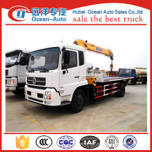 Dongfeng kinrun 4X2 RHD caminhão de recuperação com 10ton guindaste no Zimbabwe